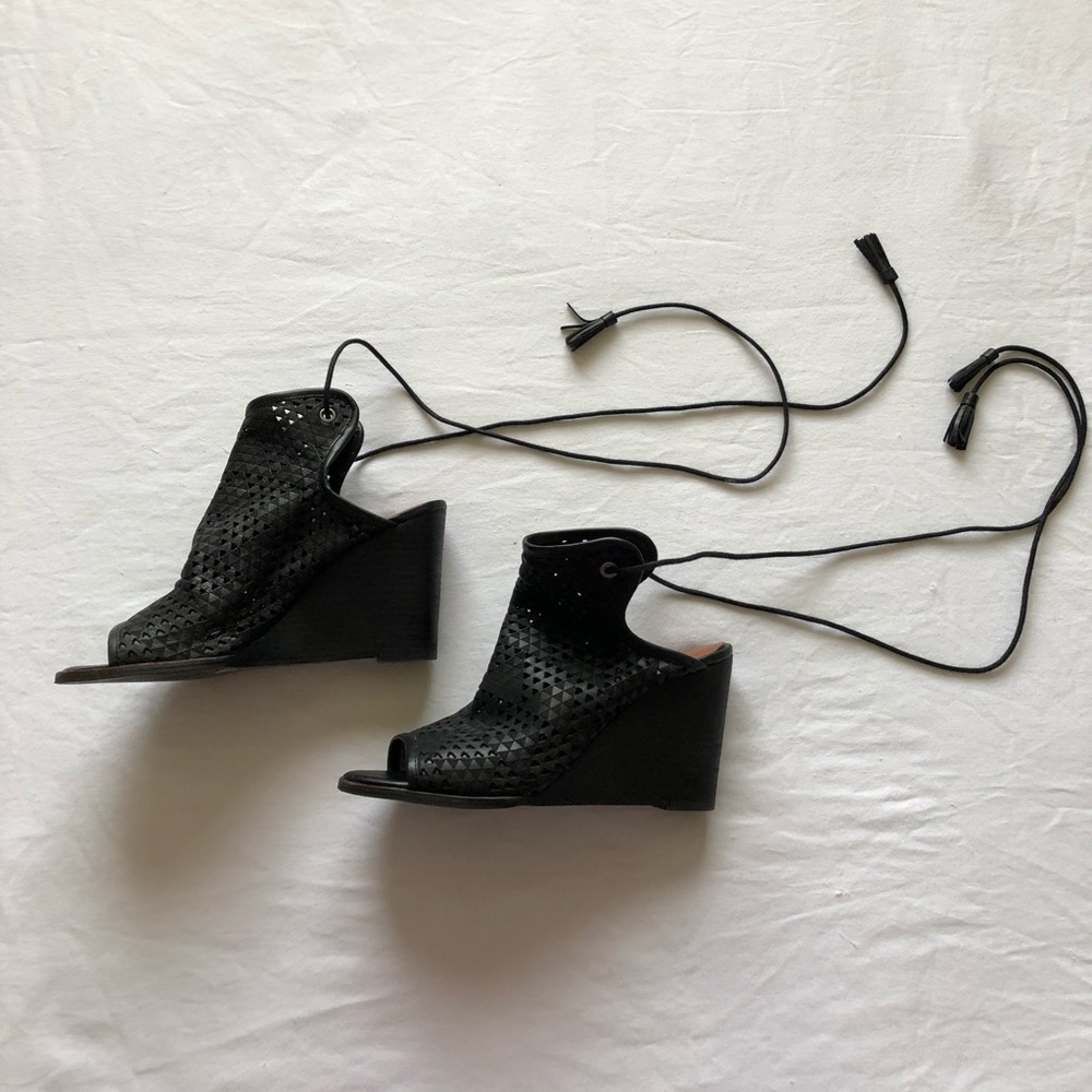 Lucky Brand Laced Wedges